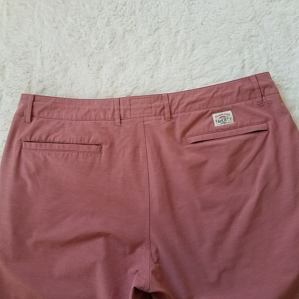 Faherty All Day Shorts in Sunrose - Picture 5 of 11